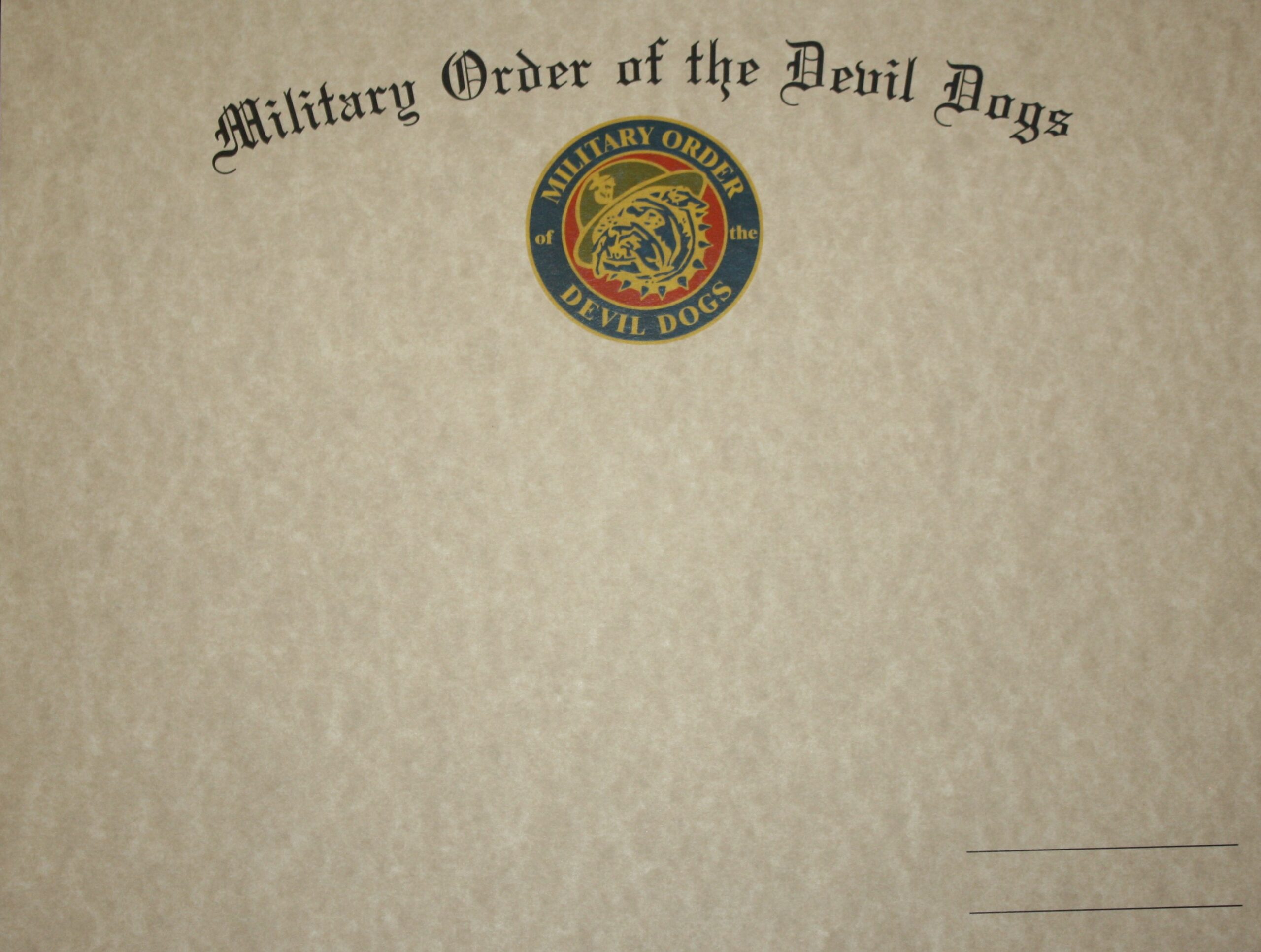 MODD Cert for all Occasions